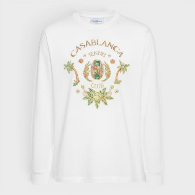 Camiseta de manga larga Joyaux D'Afrique Tennis Club, blanca