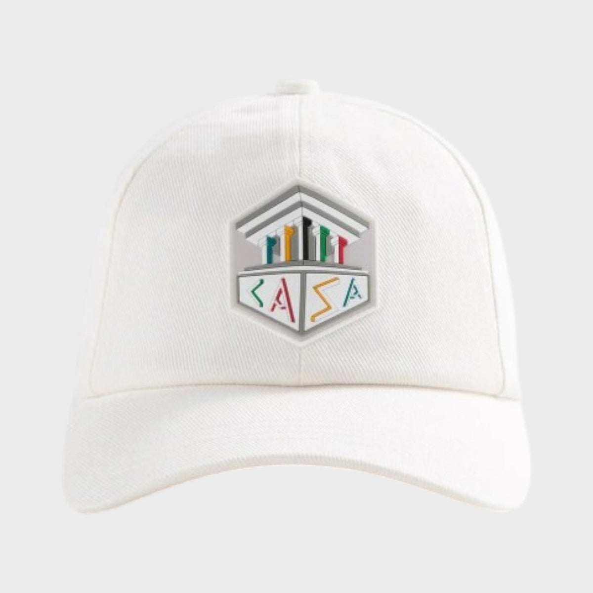Gorra Casa Temple con Parche de Goma Blanco