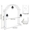 Heavy Duty Metal Wedding Arch, Garden Arbor, Trellis, Archway, Pergola, Balloon Decor Backdrop Stand