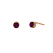 Birthstone Round Stud Earring