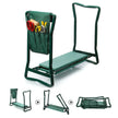 Asiento reclinatorio de jardín de alta resistencia, almohadilla de EVA suave engrosada, bolsa de taburete de jardín plegable, marco de acero, banco de jardinería