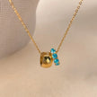18K Gold Plated Birthstone Charm Necklace