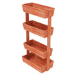 4 Tier Raised Garden Bed, Thicken Solid Wood Vertical Garden Elevated Planter Box, Removable Container