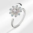 Adjustable Flower Spinner Ring