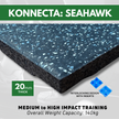 20mm Seahawk Fleck Rubber Gym Tile