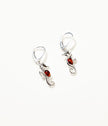 Amber Seahorse Drop Earrings