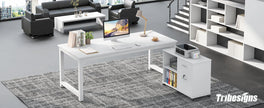 Tribesigns Moderner Computertisch Großer Bürotisch Computertisch Schreibtisch Workstation für Home Office