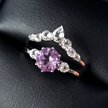 Selene Lavendel-Amethyst-Ring aus Sterlingsilber