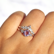 Selene Lavendel-Amethyst-Ring aus Sterlingsilber