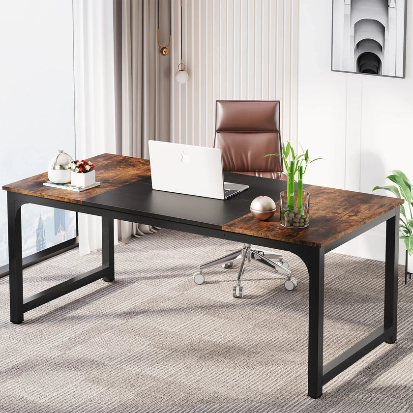 Tribesigns Moderner Computertisch Großer Bürotisch Computertisch Schreibtisch Workstation für Home Office