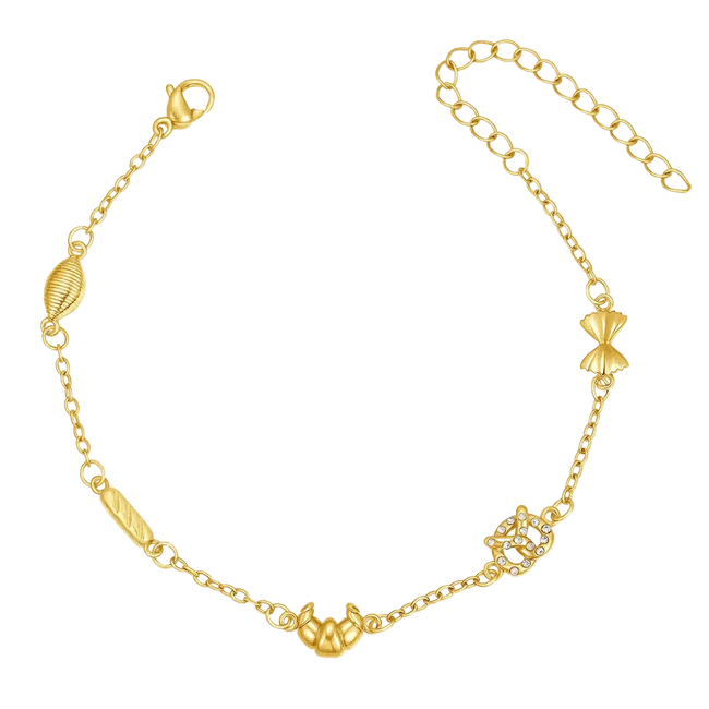 Heart Bow Knot Cuff Bracelet