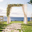 93 Inch Heavy Duty Wedding Arch Garden Plant Archway Backdrop Stand for Outdoor Party Ceremony