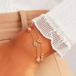 Pulsera con dije de corazón bonito