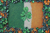 Shamrock Flag Pointillist Blanket