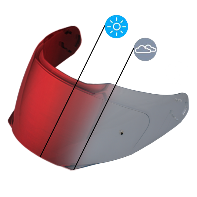 Glide Shield Outer- Photochromic Red
