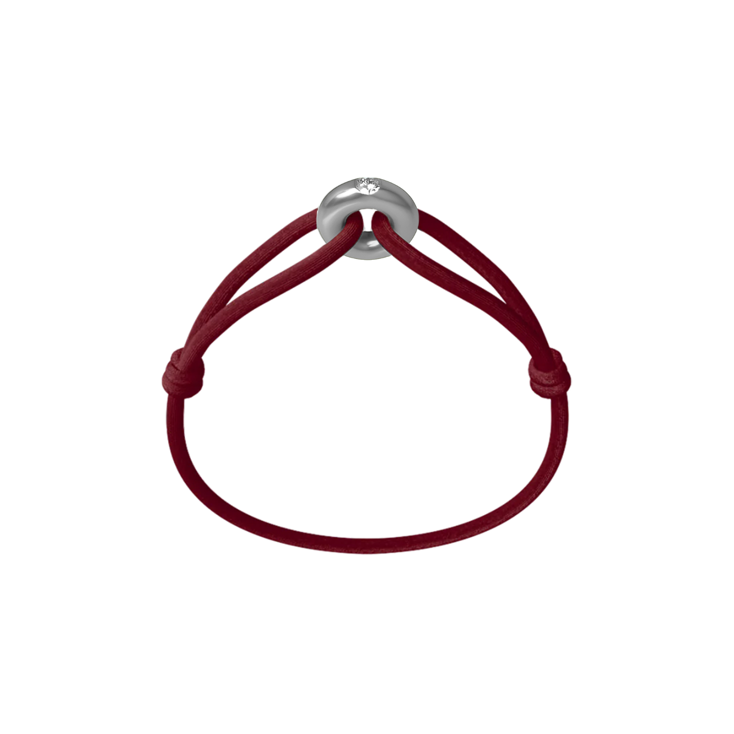 Silver Soho Diamond Cord Bracelet