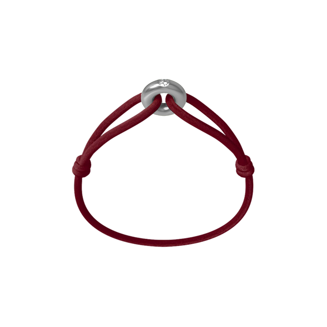 Silver Soho Diamond Cord Bracelet