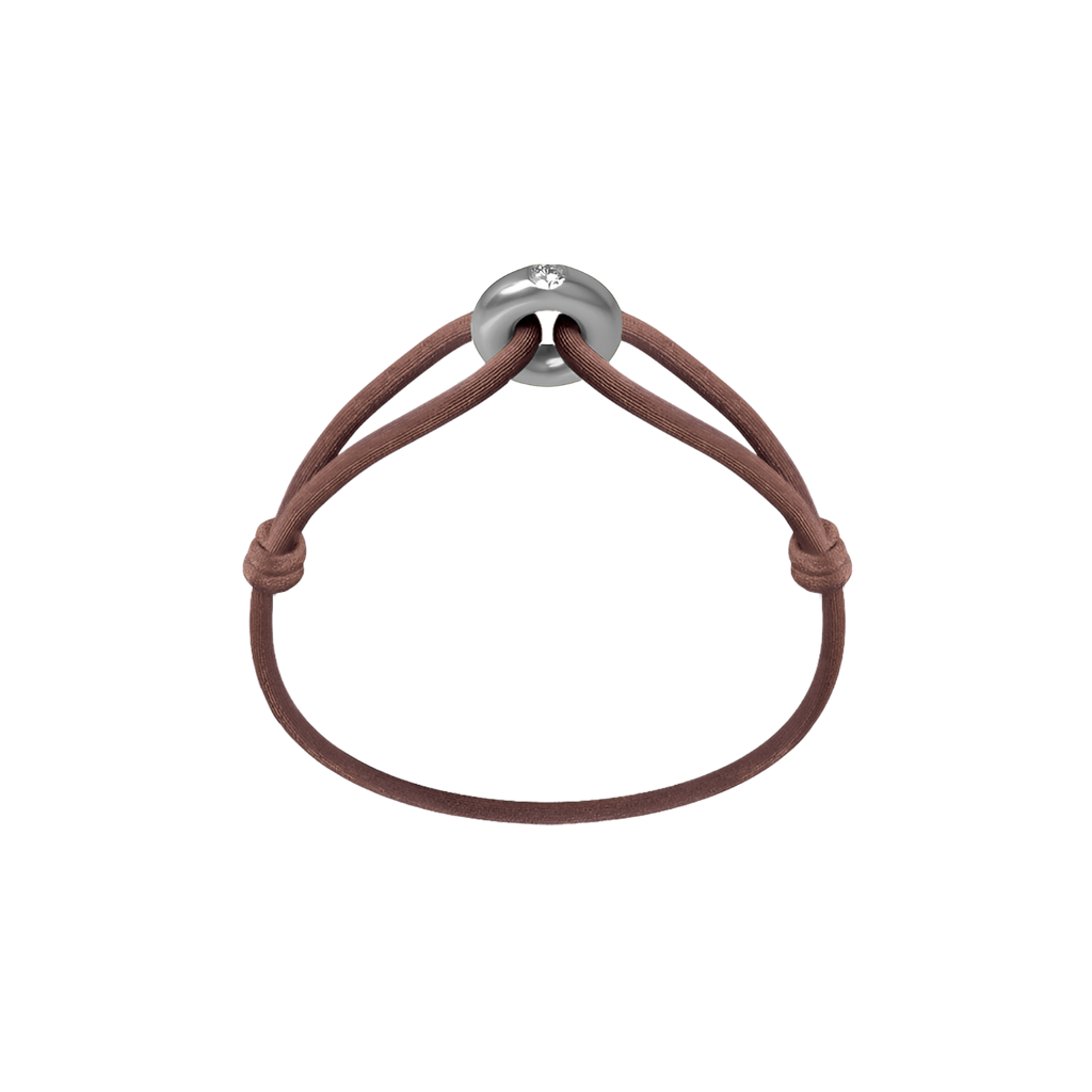 Silver Soho Diamond Cord Bracelet