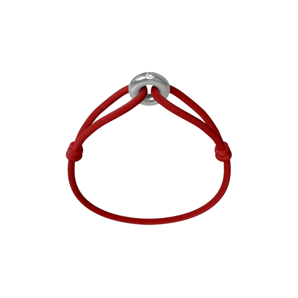 Silver Soho Diamond Cord Bracelet
