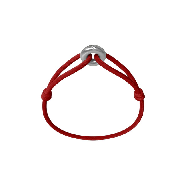 Silver Soho Diamond Cord Bracelet
