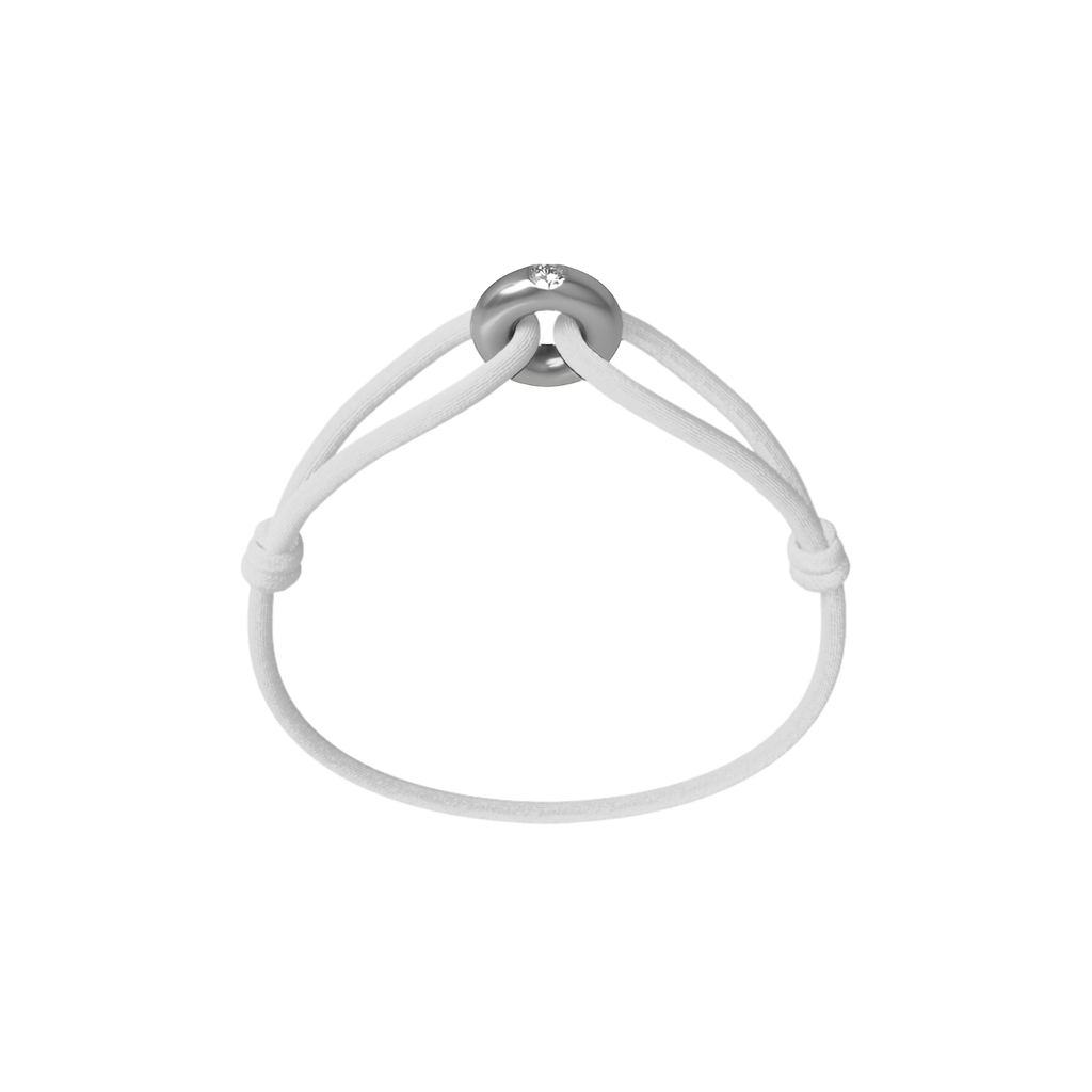Silver Soho Diamond Cord Bracelet