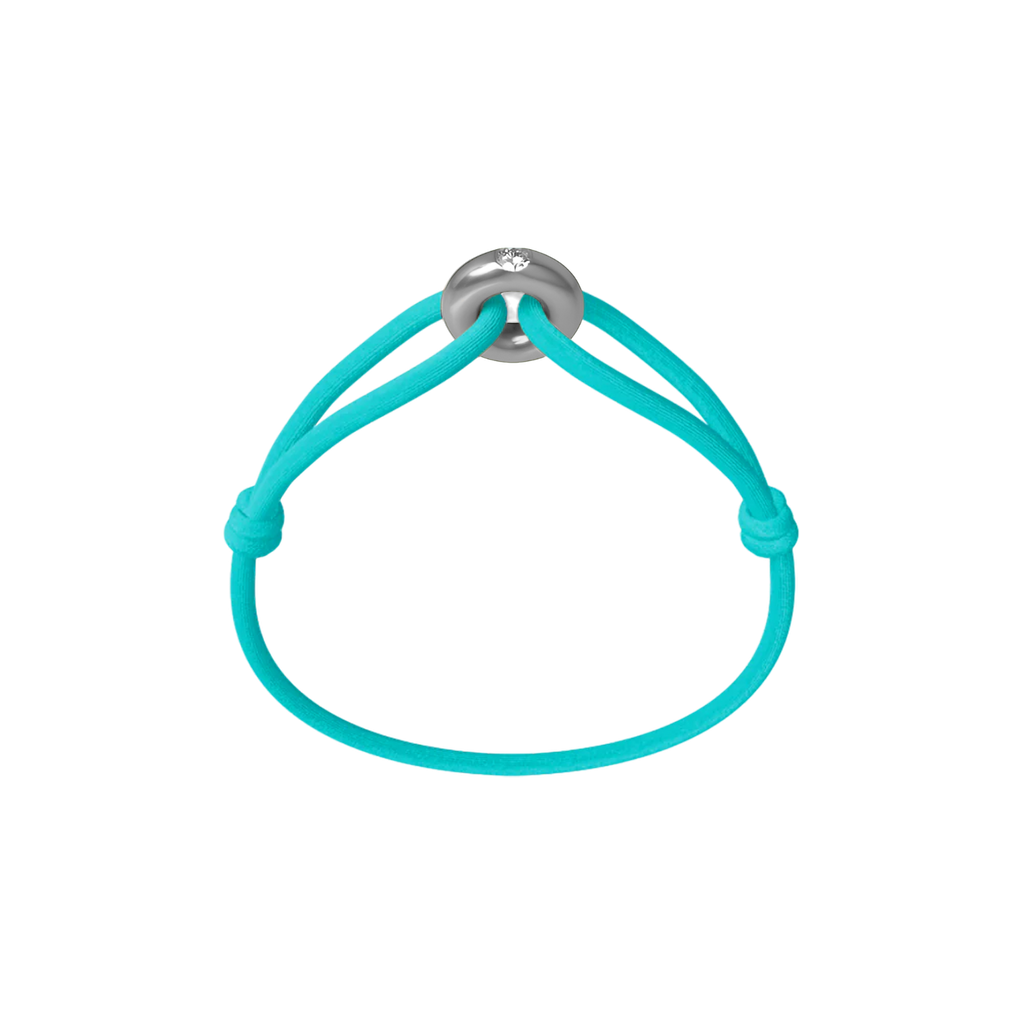 Silver Soho Diamond Cord Bracelet
