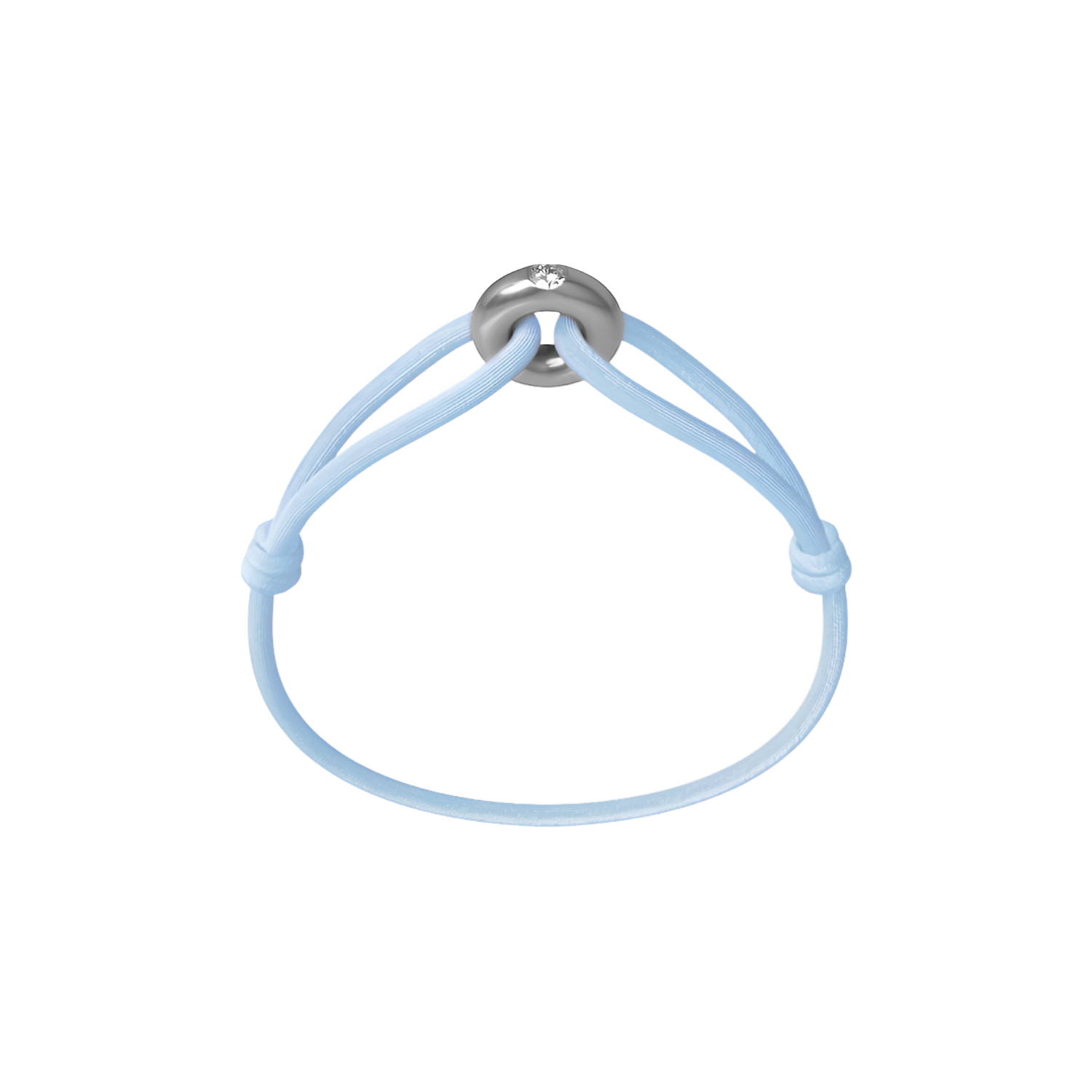 Silver Soho Diamond Cord Bracelet