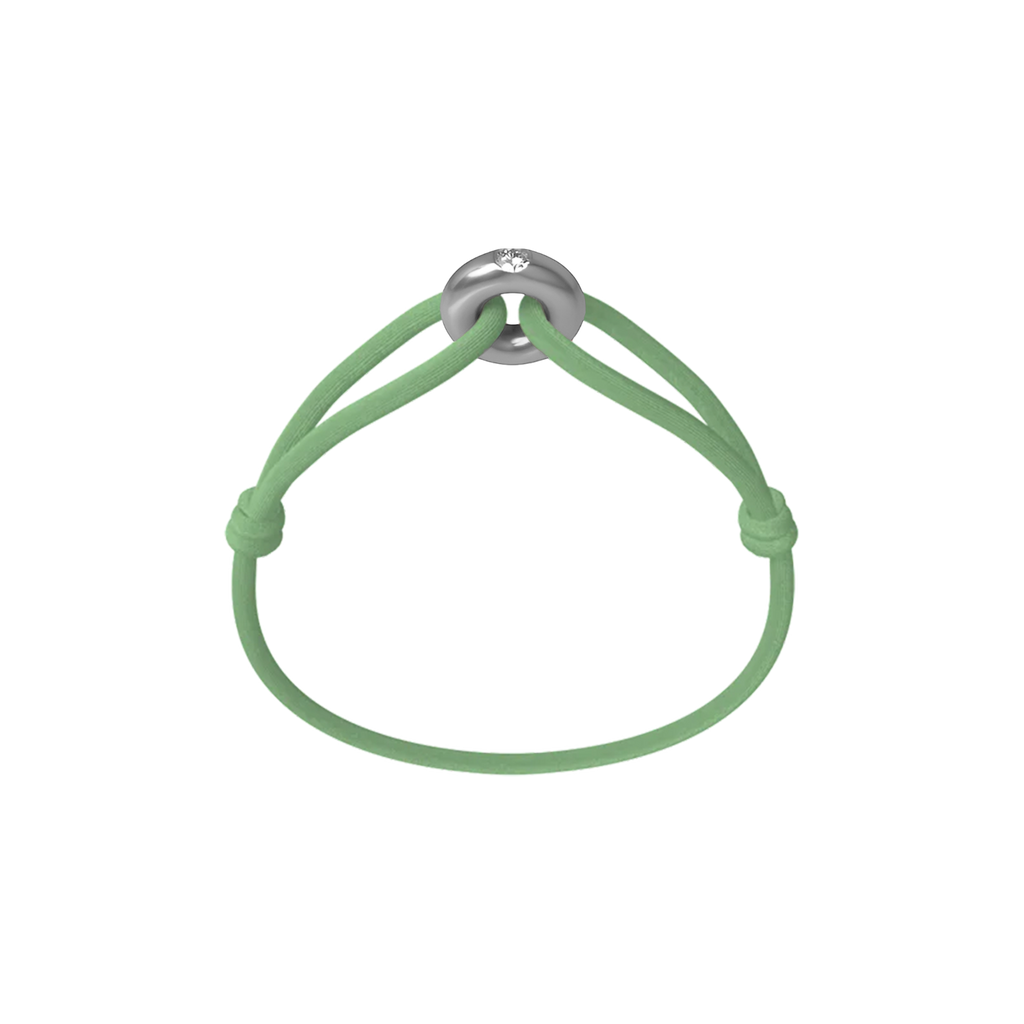 Silver Soho Diamond Cord Bracelet