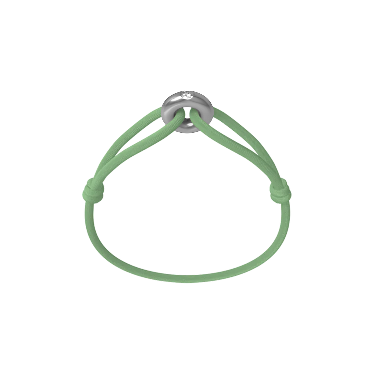 Silver Soho Diamond Cord Bracelet