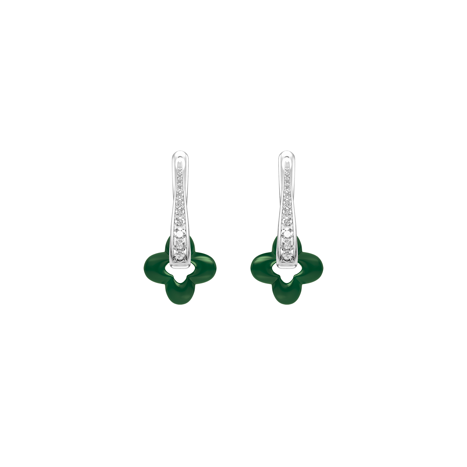 Silver Clover Earrings