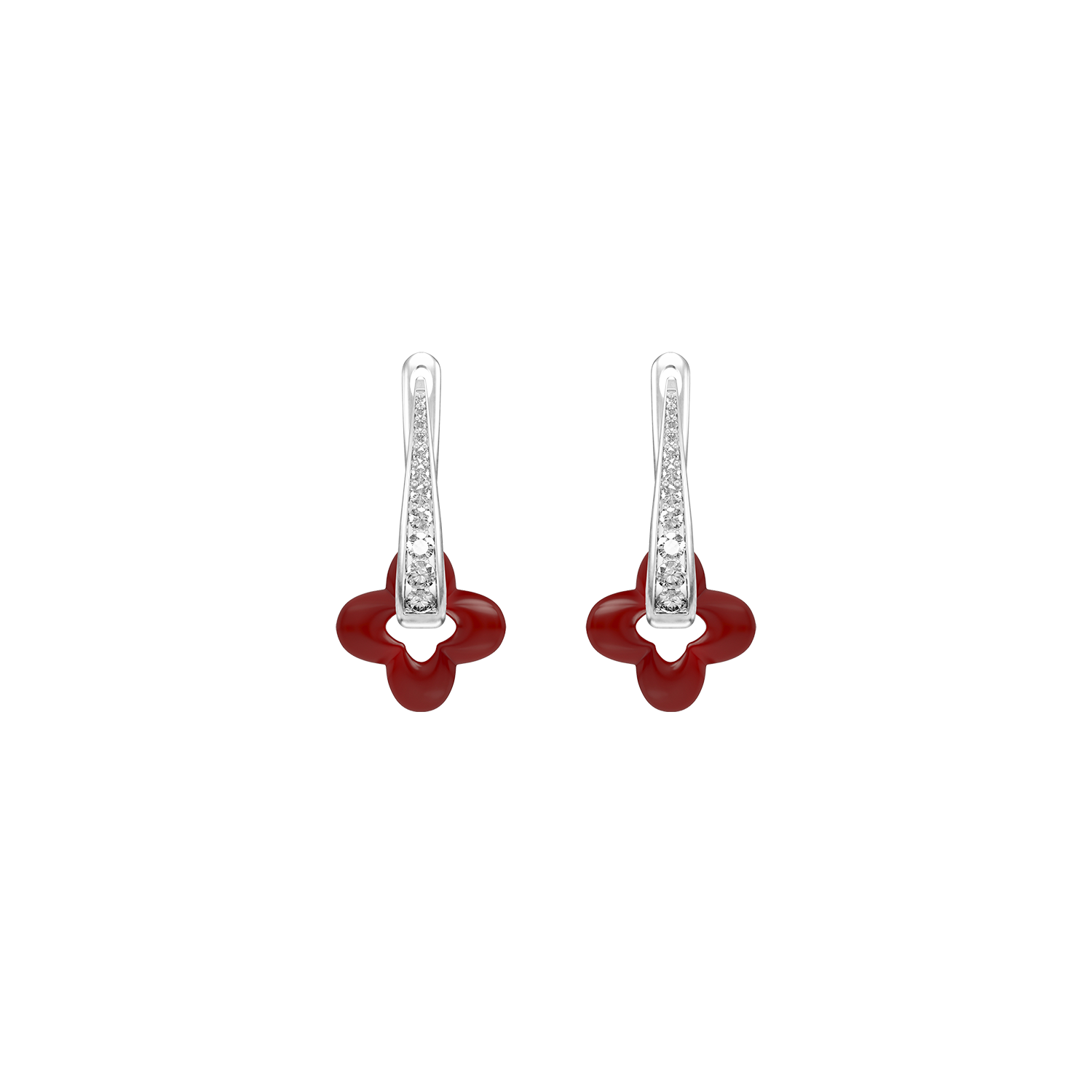 Silver Clover Earrings