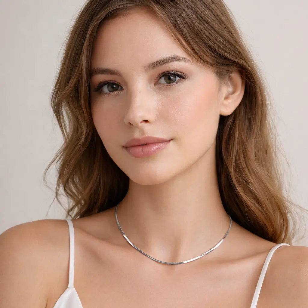 Catalina Luxe Silber-Halskette