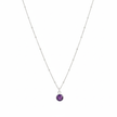 Amethyst-Geburtsstein-Halskette für den Februar