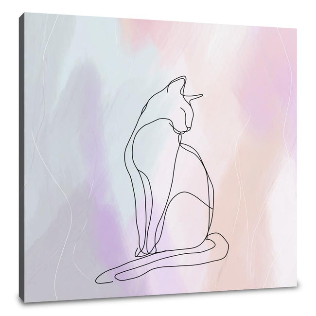 Serene Feline Canvas