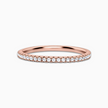 Dünner, durchgehender Memoire-Ring (1,2 mm) in Roségold