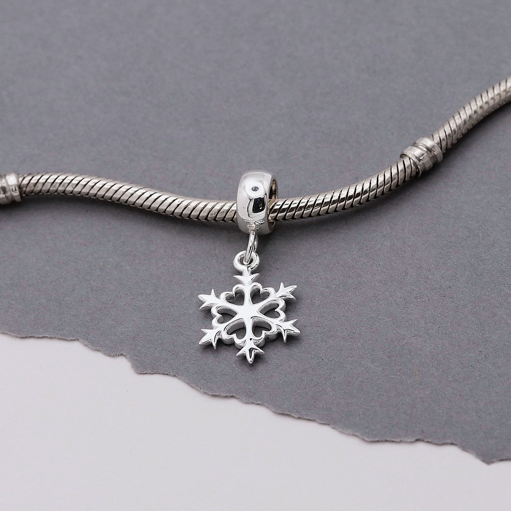 Snowflake Silver Charm