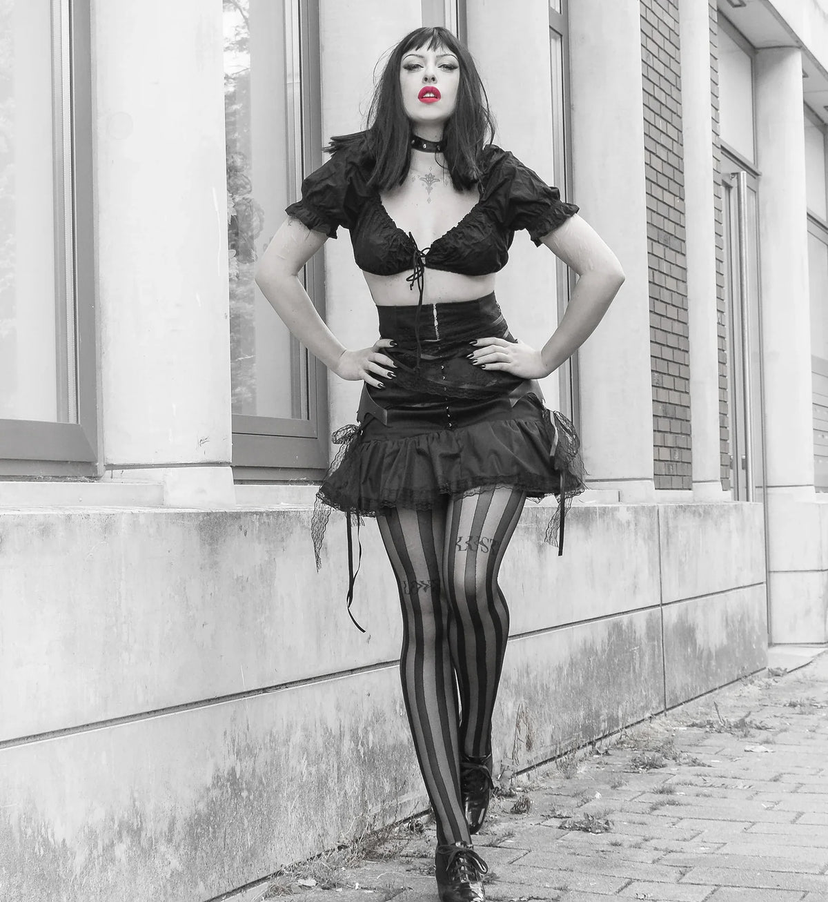 Pamela Mann Solid Sheer Stripe Tights