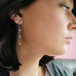 Gold Sparkling Star Threader Earrings