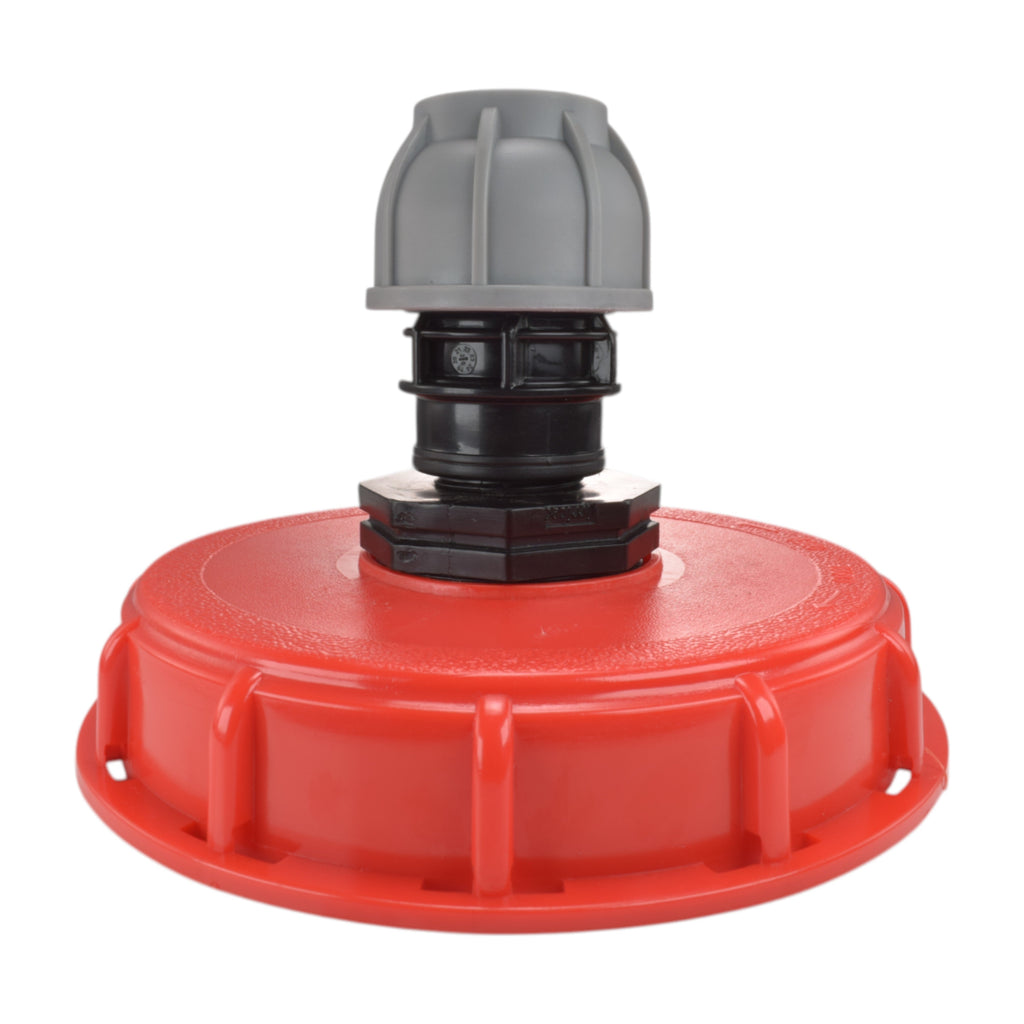 IBC 6-inch Cap Kit with 32mm MDPE Straight