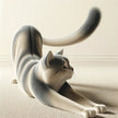 Stretching Cat Canvas