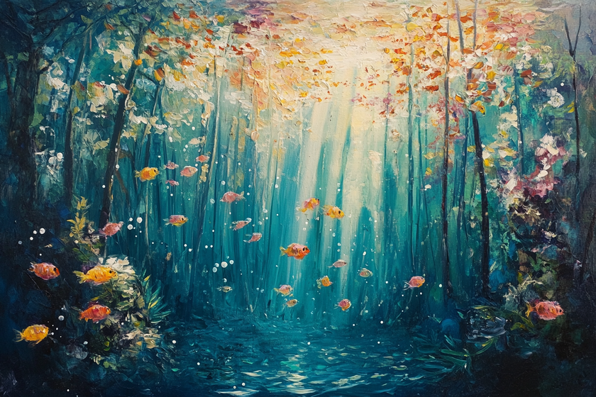 Submerged Woodland Canvas
