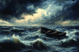 Summer Storm Lake Canvas