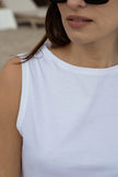 Supima Cotton High Neck Tank Top