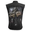 GAME OVER - Sleeveless Stone Washed Worker Black