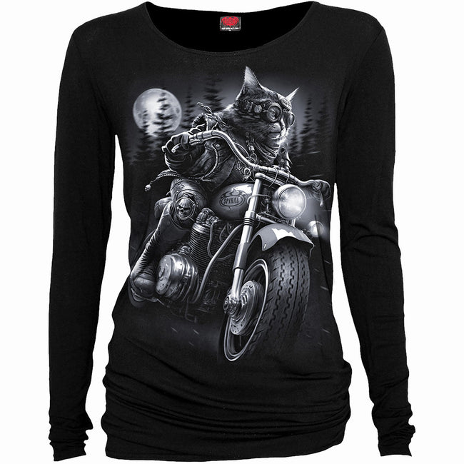 NINE LIVES - Baggy Top Schwarz