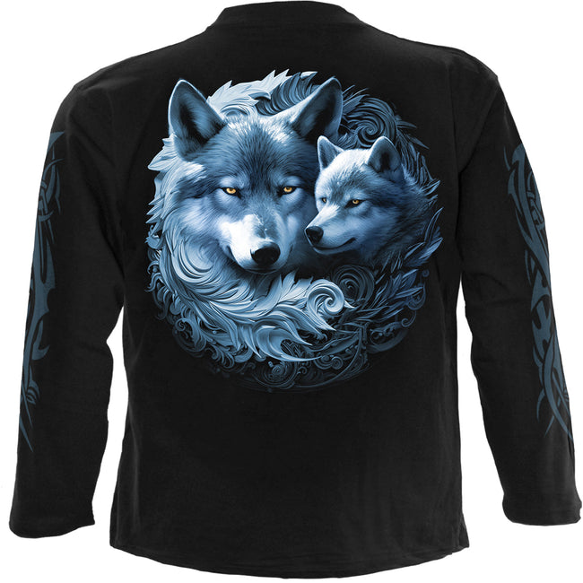 WOLF GUARDIAN - Langarm-T-Shirt Schwarz