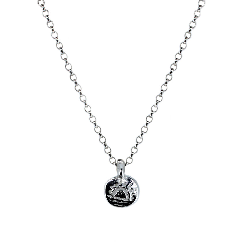 Sun Rise Talisman Charm Necklace