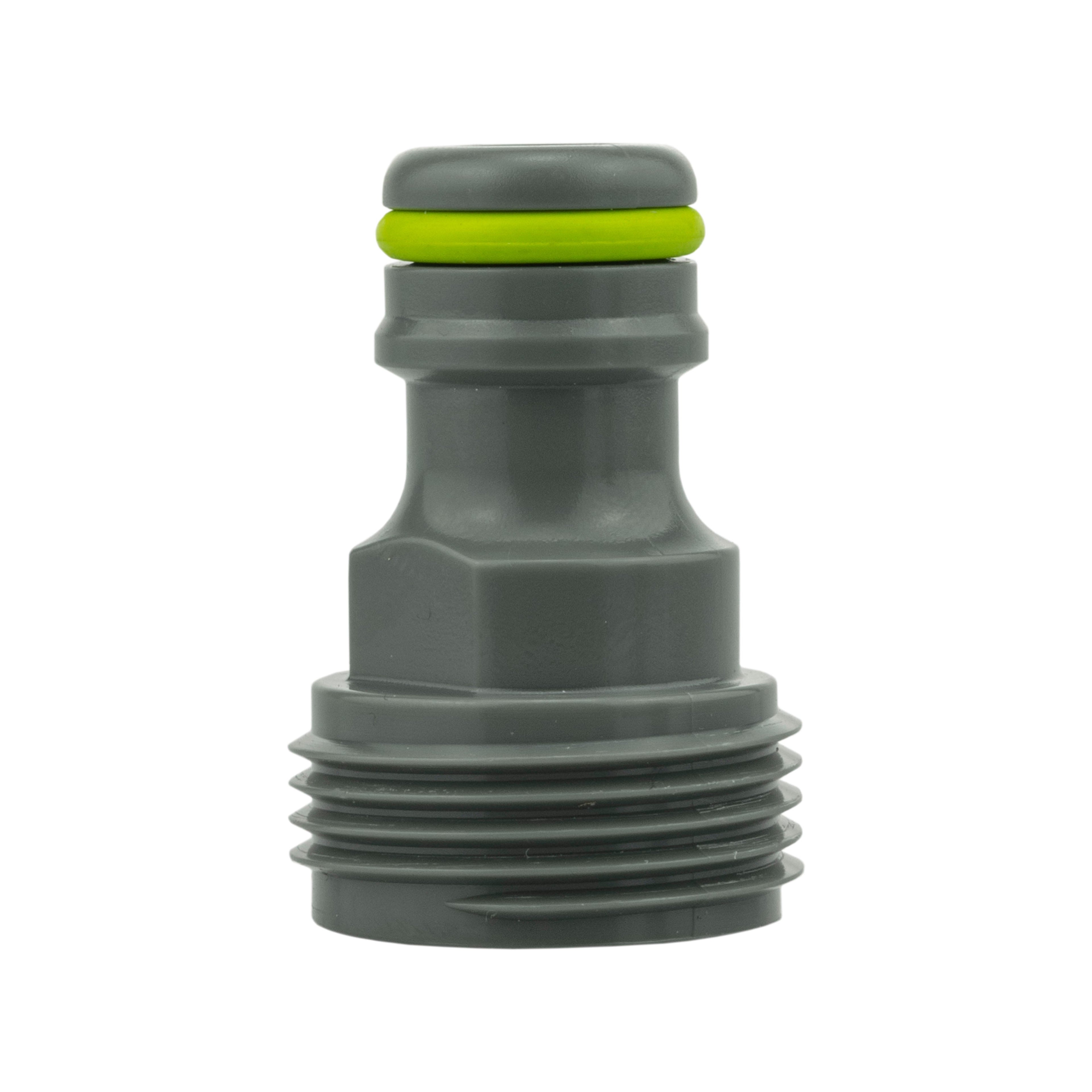 Wall Flange Kit 32mm MDPE + Bib Valve + Click Lock Male Lime