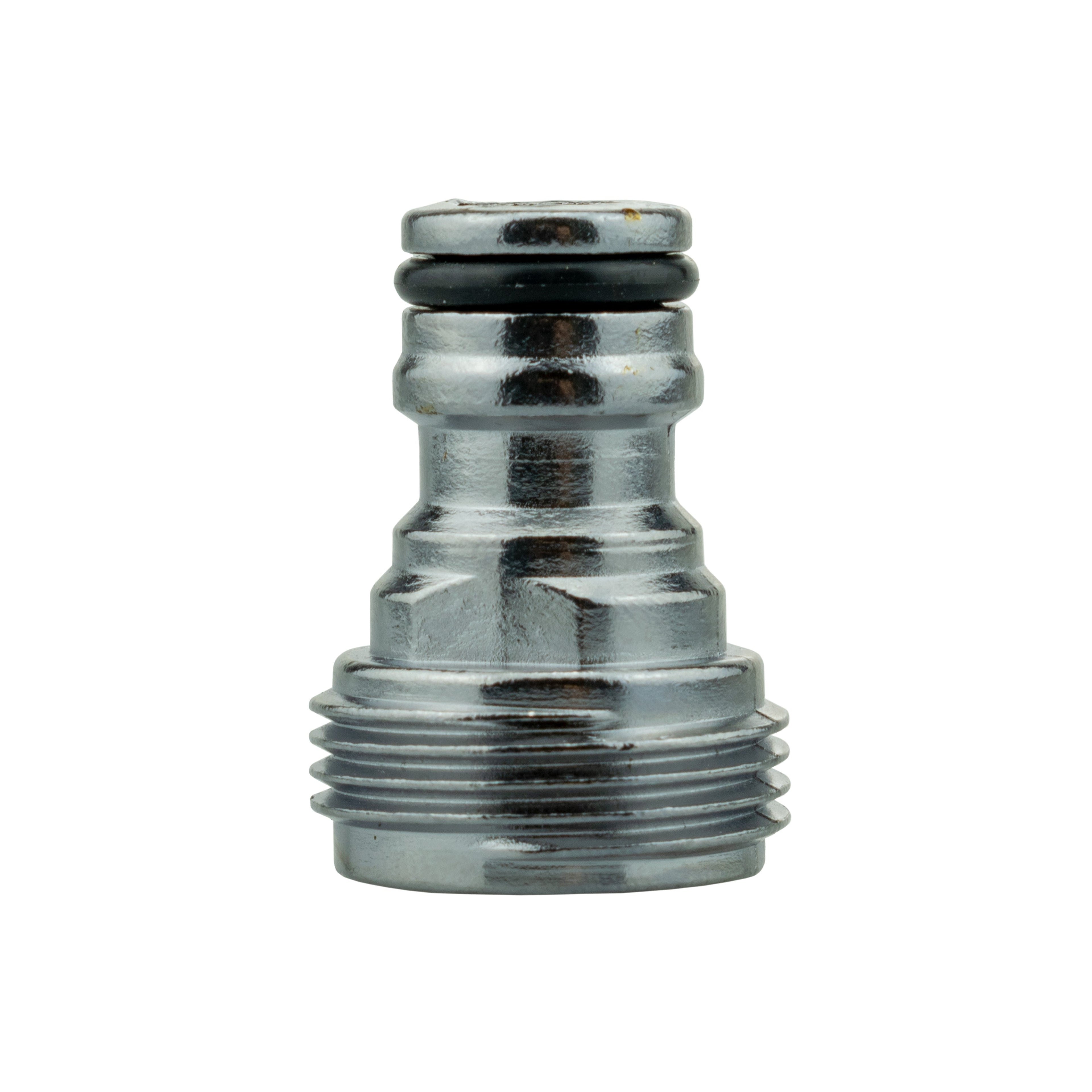 Tap Connector Snap On Male - 3/4" BSPM Brass Nickle Plated