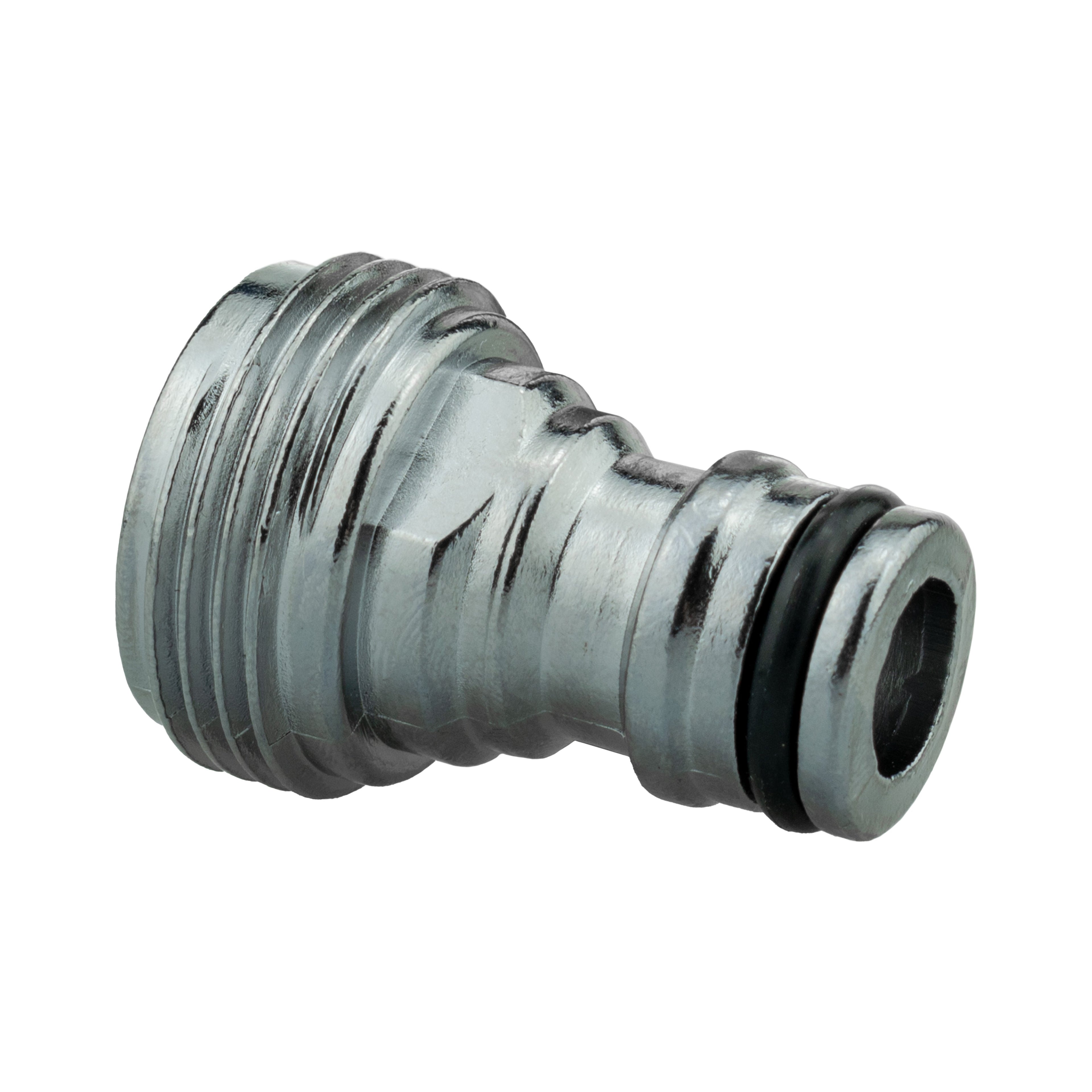Tap Connector Snap On Male - 3/4" BSPM Brass Nickle Plated